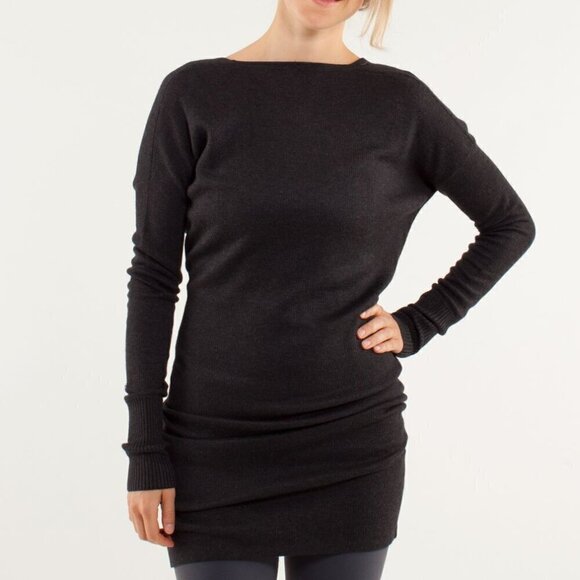 Lululemon Serenity Sweater Wrap Dress Size M - Picture 2 of 8